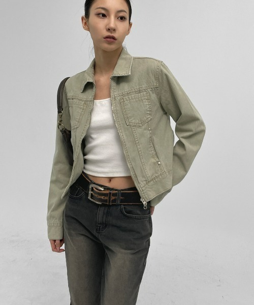 「BLACKUP」 ブーツカットデニムパンツ MEDIUM ブラック レディース_画像4