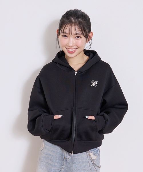 LOVETOXIC パーカー 「ふわカル/セット可」ダンボールZIPパーカ キッズ