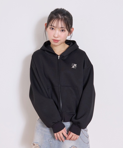 LOVETOXIC パーカー 「ふわカル/セット可」ダンボールZIPパーカ キッズ