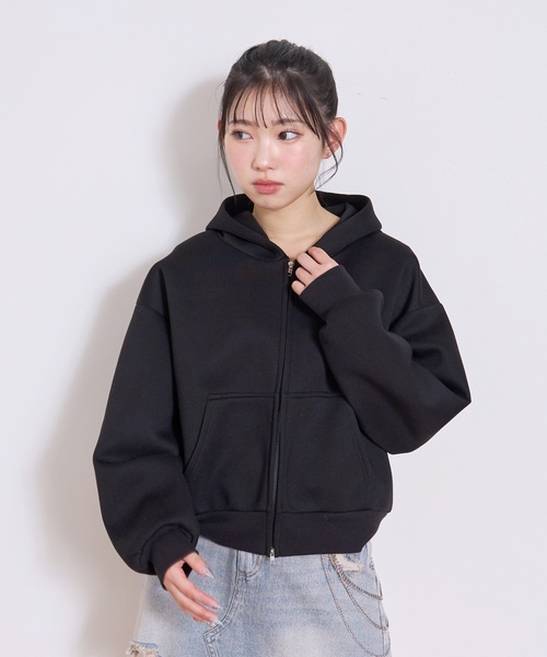 LOVETOXIC パーカー 「ふわカル/セット可」ダンボールZIPパーカ キッズ