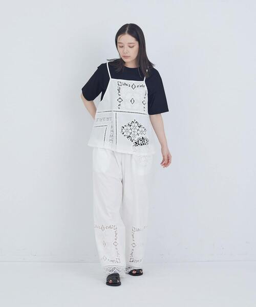 刺繍キャミソール ホワイト ADIEU TRISTESSE（アデュートリステス） キャミソール 「4月