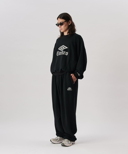 「UMBRO」 スウェットカットソー L ネイビー メンズの画像
