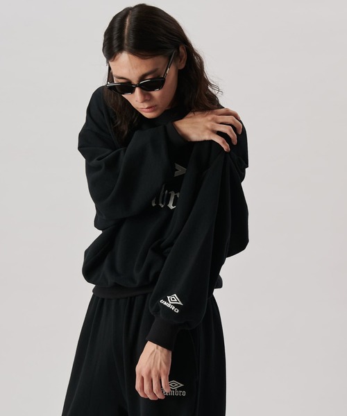 「UMBRO」 スウェットカットソー L ネイビー メンズの画像