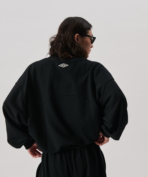 「UMBRO」 スウェットカットソー L ネイビー メンズの画像