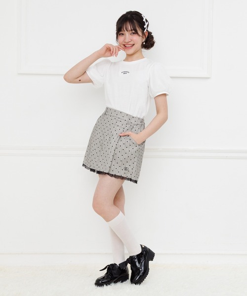 HEAVEN ハートプリントショートパンツ PINKHUNT（ピンクハント） パンツ ハートストライプショートパンツ