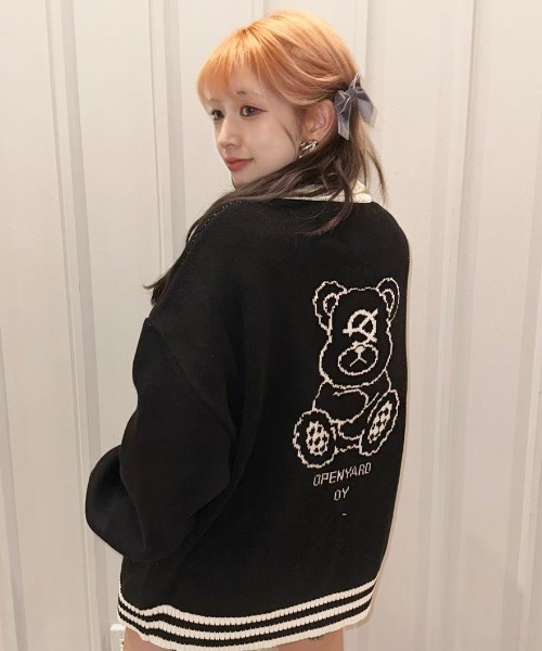 「OY」 ニットカーディガン L ブラック メンズ