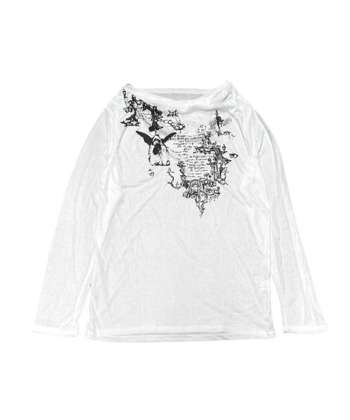 「XU」 長袖カットソー ONE SIZE ホワイト レディース_画像6