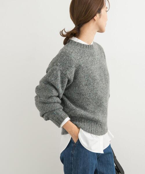 「URBAN RESEARCH DOORS」 長袖ニット MEDIUM ブルー レディース_画像2