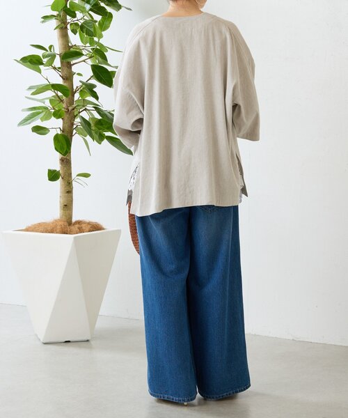 BEARDSLEY（ビアズリー） コート アウター リネン半袖ジャケット