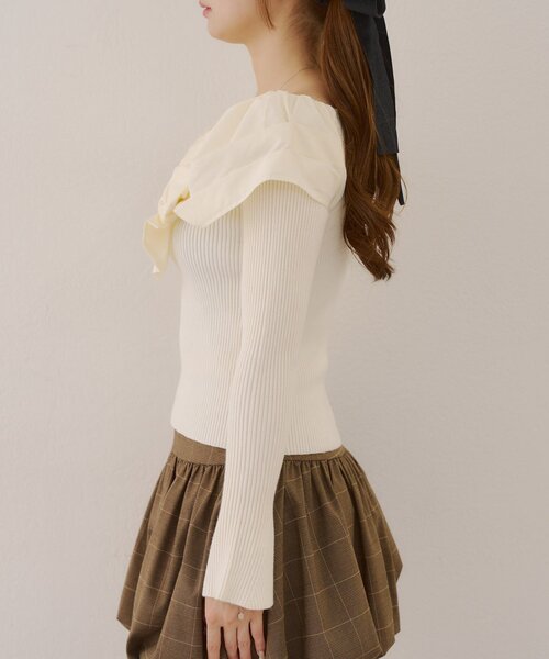 「continuer de NICE CLAUP」 長袖ニット FREE ピンク レディース_画像8