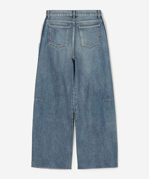 ワイドパンツ ジーンズ デニム デニムパンツ レディースの画像