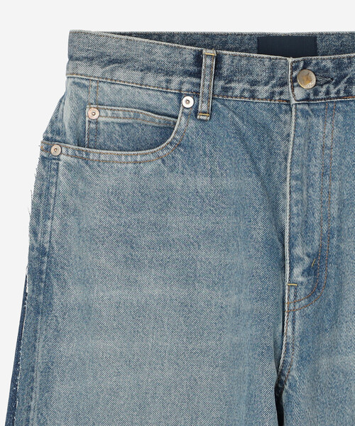 ワイドパンツ ジーンズ デニム デニムパンツ レディースの画像