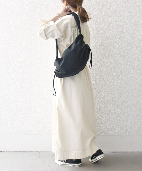 「SHIPS any」 長袖ワンピース ONE SIZE ネイビー レディースの画像