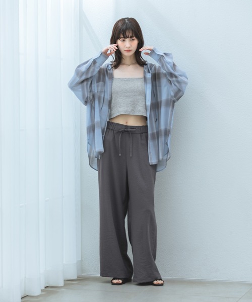 LAKOLE（ラコレ） カップ付き キャミソール クロップドカップ付き