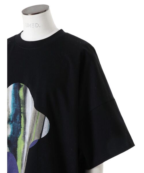 UN3D.（アンスリード） tシャツ TIE-DYE STRIPE PRINT T-SH / タイダイ