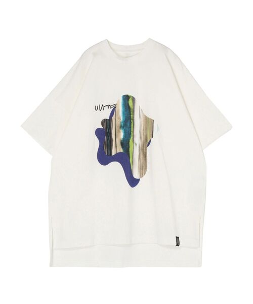 UN3D.（アンスリード） tシャツ 半袖 TIE-DYE STRIPE PRINT T-SH