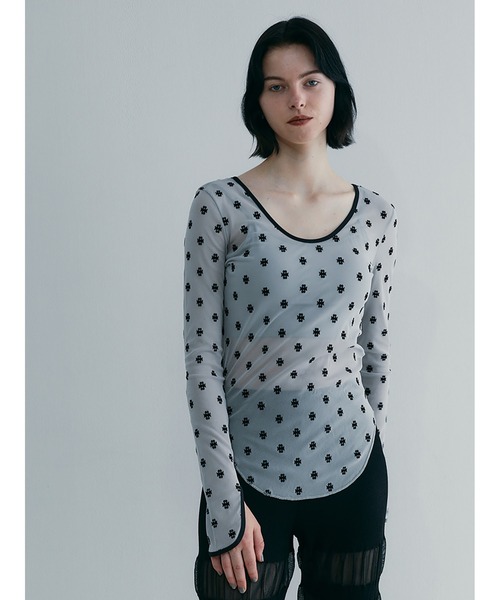 「SORIN」 長袖カットソー 38 グレー レディースの画像