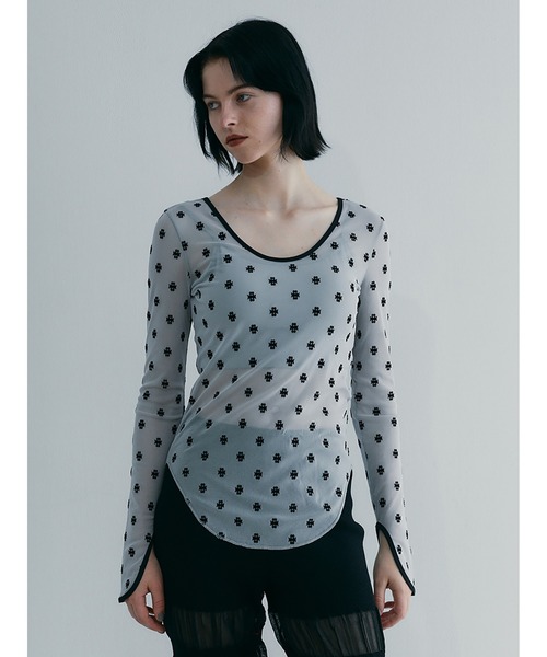 「SORIN」 長袖カットソー 38 グレー レディースの画像
