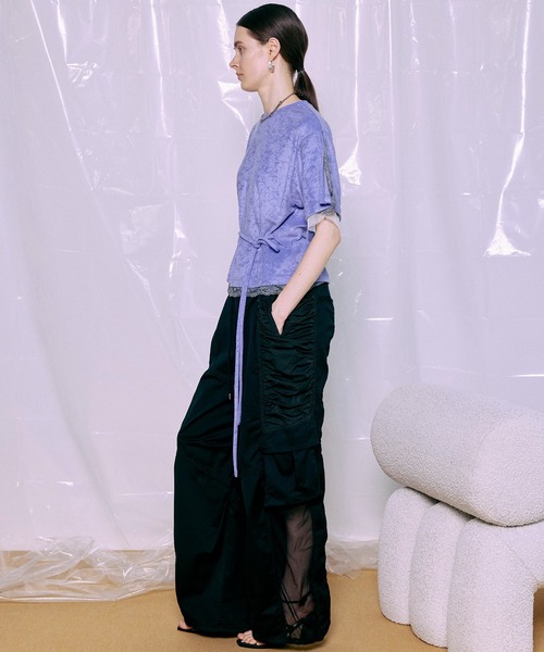 ワイドパンツ カーゴパンツ 「PRE-ORDER」Bicolor Cargo Pants/バイカラーカーゴパンツ レディース メンズの画像