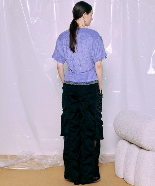 ワイドパンツ カーゴパンツ 「PRE-ORDER」Bicolor Cargo Pants/バイカラーカーゴパンツ レディース メンズの画像