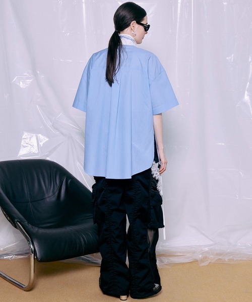 ワイドパンツ カーゴパンツ 「PRE-ORDER」Bicolor Cargo Pants/バイカラーカーゴパンツ レディース メンズの画像