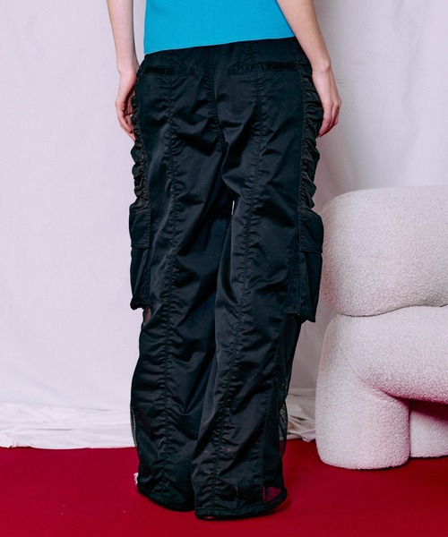 ワイドパンツ カーゴパンツ 「PRE-ORDER」Bicolor Cargo Pants/バイカラーカーゴパンツ レディース メンズの画像