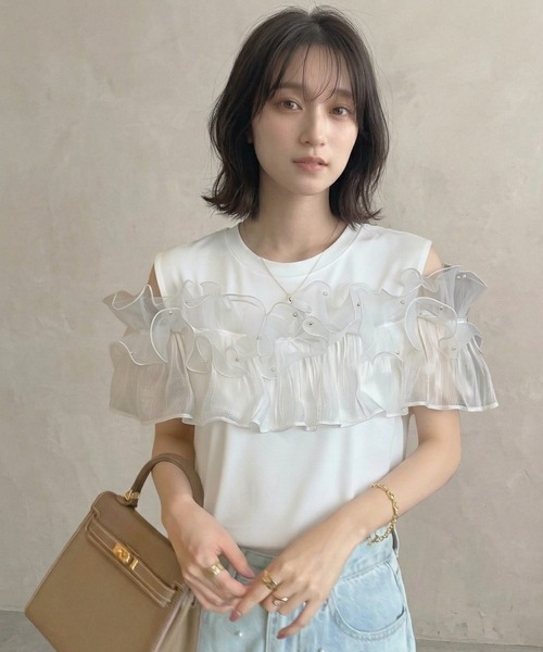 Lateru tシャツ 半袖 フリル Tシャツ レディース : ZOZOTOWN Yahoo!店