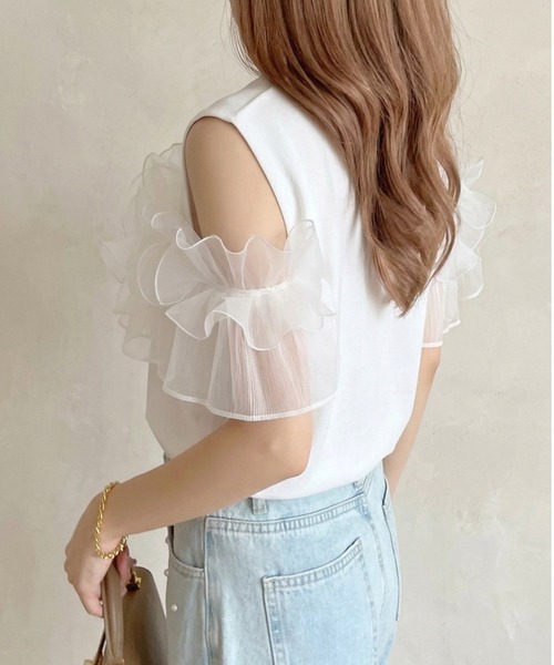 Lateru tシャツ 半袖 フリル Tシャツ レディース : ZOZOTOWN Yahoo!店