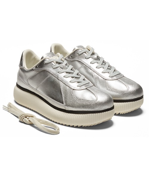 「Onitsuka Tiger」 ローカットスニーカー 23 シルバー レディースの画像