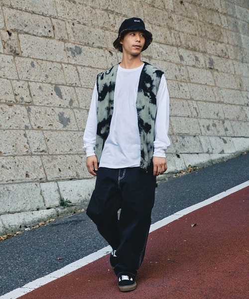 「HUF」 ペインターパンツ 28inch ブラック メンズの画像
