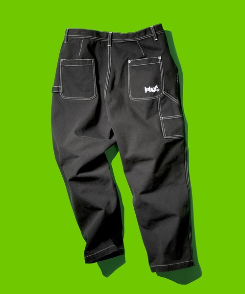 「HUF」 ペインターパンツ 28inch ブラック メンズの画像
