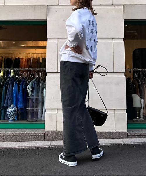 「mi via loca」 スウェットカットソー X-LARGE オフホワイト レディース_画像8
