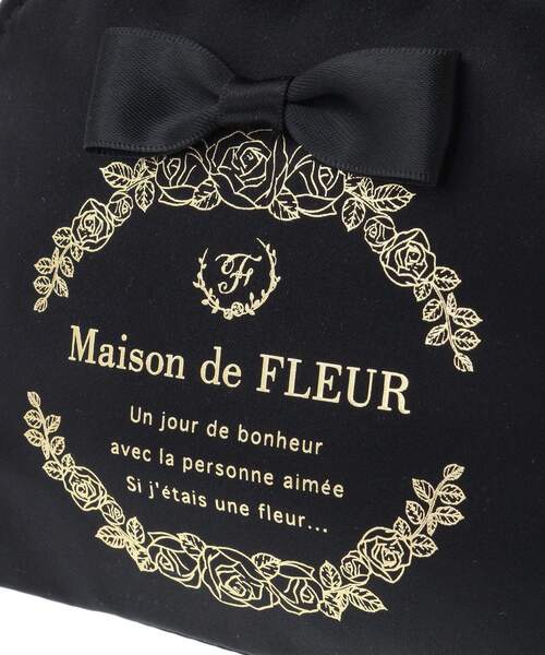 Maison de FLEUR（メゾンドフルール） ポーチ FREE ブラック