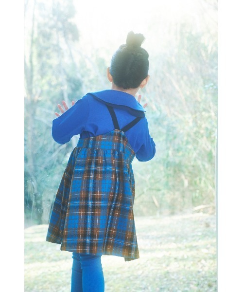 「maarook」 「KIDS」サロペットスカート 120cm ブルー キッズ_画像4