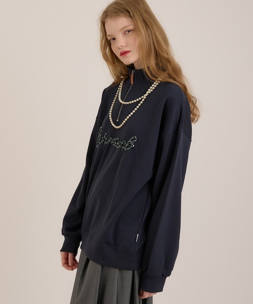 「MUHET」 スウェットカットソー X-LARGE イエロー レディース_画像6