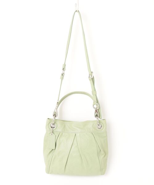 美品 COACH グリーン 2WAY ハンドバッグ COACH（コーチ） 2WAYバッグ - グリーン レディース : ZOZOTOWN Yahoo