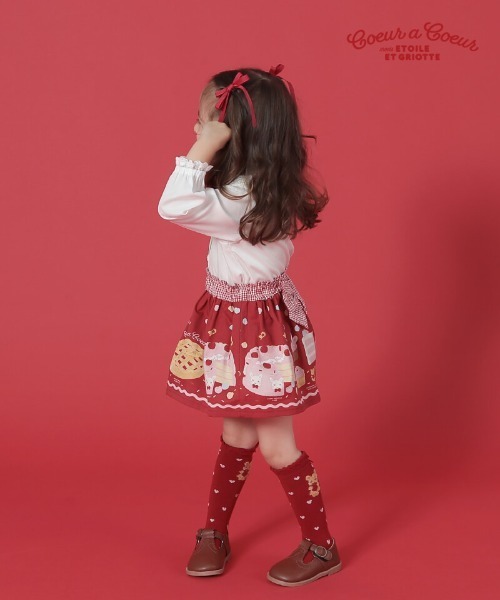 「coeur a coeur」 「KIDS」長袖ブラウス 100cm サックスブルー キッズ_画像7