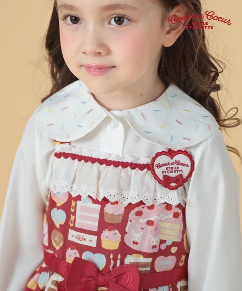 「coeur a coeur」 「KIDS」長袖ブラウス 100cm サックスブルー キッズ_画像9
