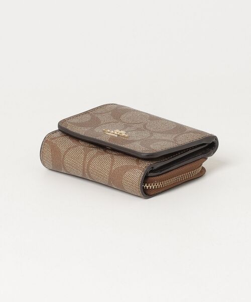 COACH（コーチ） シグネチャー柄 ミニ財布 - ブラウン レディース