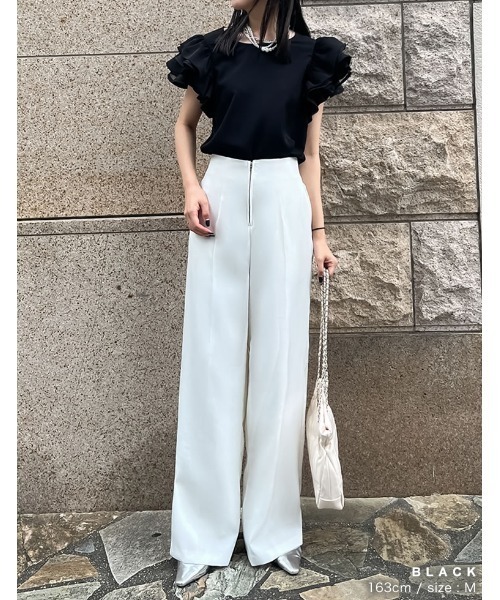 「MEISM」 長袖ブラウス LARGE ブラック レディース_画像7