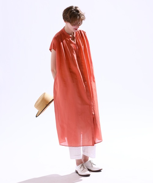 「Kelen」 半袖ブラウス M オレンジ レディース_画像4
