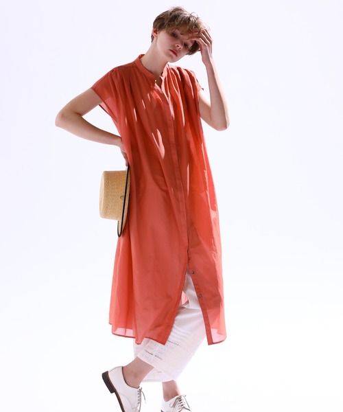 「Kelen」 半袖ブラウス M オレンジ レディース_画像6
