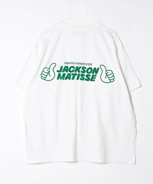 「JACKSON MATISSE」 ワンポイント半袖Tシャツ - ホワイト メンズ_画像2