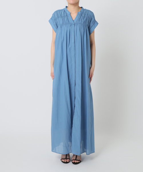 ワンピース 「S/Mサイズ展開」手洗い可 / ボイルタックワンピースの画像