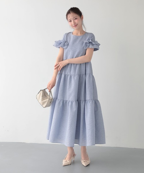 Fit more（フィットモア） パーティードレス ワンピース 夏 ジャガード