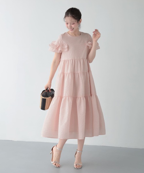 Fit more（フィットモア） パーティードレス ワンピース 夏 ジャガード