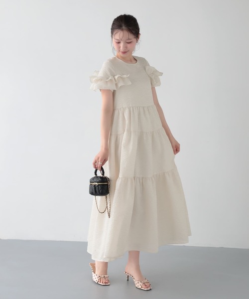Fit more（フィットモア） パーティードレス ワンピース 夏 ジャガード
