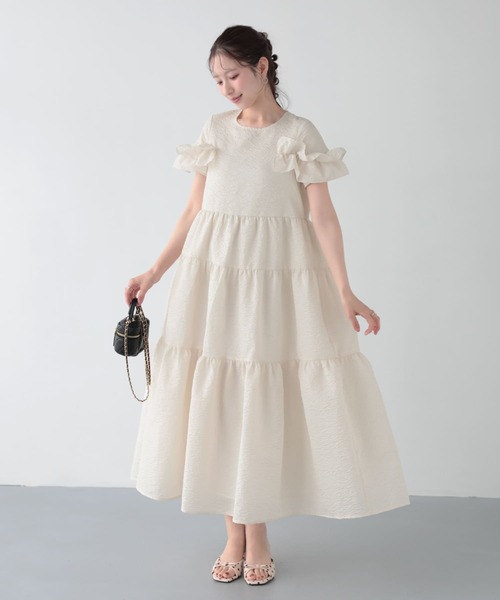 Fit more（フィットモア） パーティードレス ワンピース 夏 ジャガード