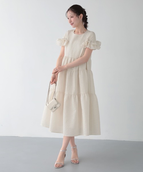Fit more（フィットモア） パーティードレス ワンピース 夏 ジャガード