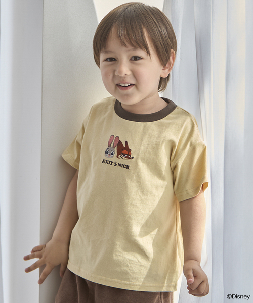 petit main tシャツ 「ズートピア」「接触冷感」フェイスモチーフT
